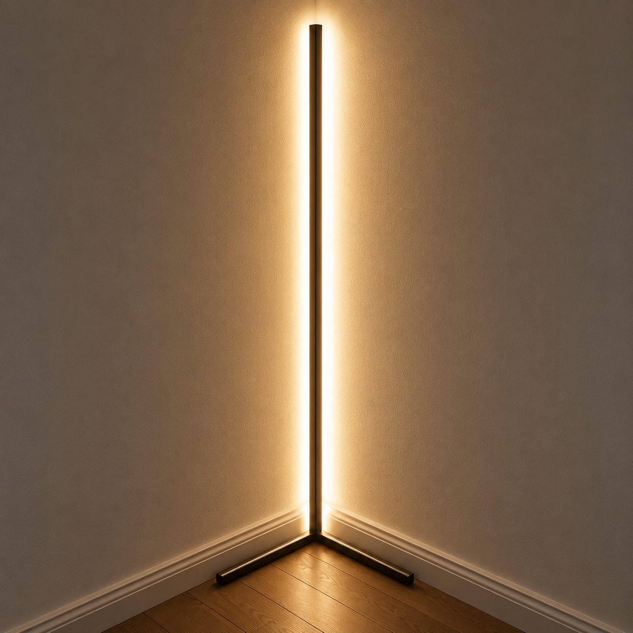 Corner Beam Warm Light Floor Lamp