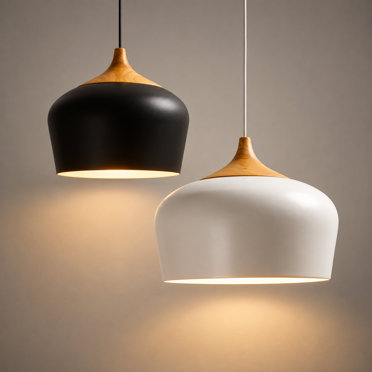 Kanso Wood & Metal Pendant Lamp